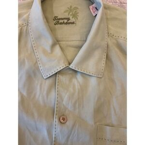 Tommy Bahama Silk Button Down Shirt Mens‎ XL Extra Large Camp Casual 100% Silk
